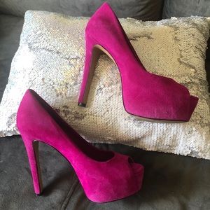 Jessica Simpson Suede Platform Pumps